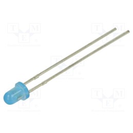 1 pcs x LUCKYLIGHT - 304BD2C-B4-2B - LED, 3mm, blue, 1300mcd, 60°, Front: convex, 2.6÷3.4V, No.of term: 2