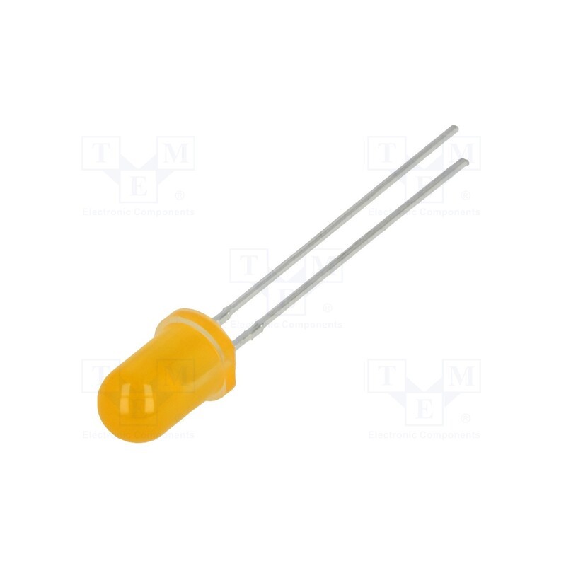 1 pcs x LUCKYLIGHT - LL-503AD2E-A1 - LED, 5mm, orange, 40mcd, 50°, Front: convex, 1.6÷2.6V, No.of term: 2