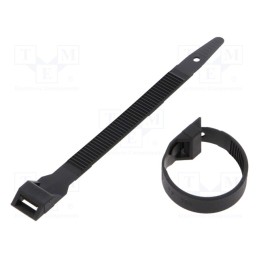 100 pcs x HELLERMANNTYTON - 112-00025 - Cable tie, with low profile head, L: 123mm, W: 9mm, polyamide, 310N