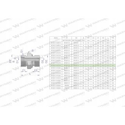 Metric hydraulic connection bb 18 18 xge m