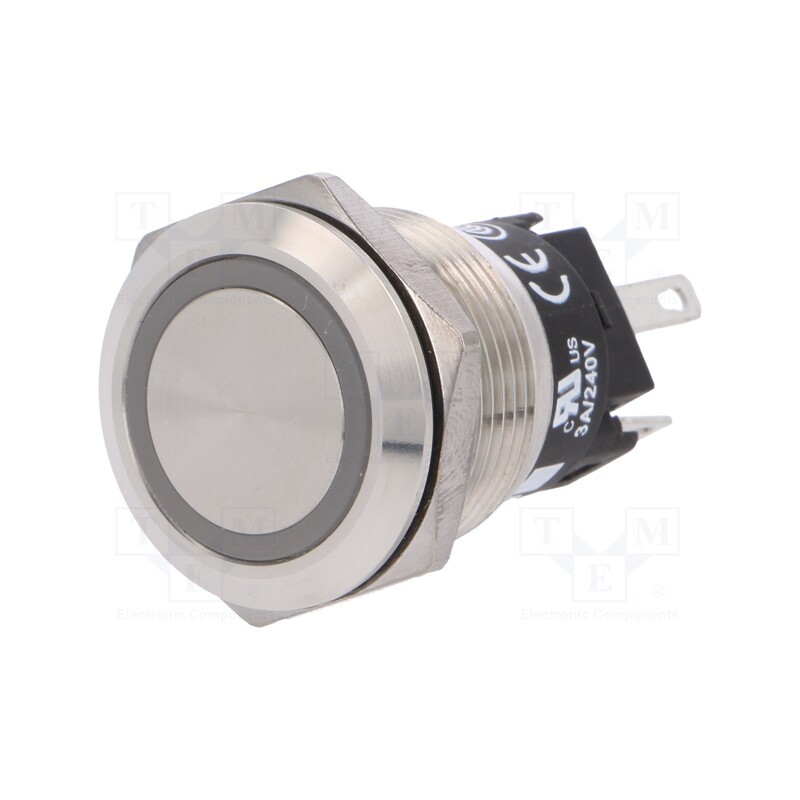 1 pcs x EAO - 82-5151.1134 - Switch: vandal resistant, Pos: 2, SPDT, 3A/240VAC, 3A/240VDC, green