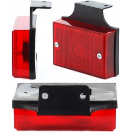 Marker lamp red reflector semi-trailer 12 24v was