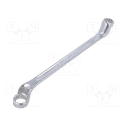 1 pcs x STAHLWILLE - 41041819 - Wrench, box, 18mm,19mm, chromium plated steel, L: 275mm, offset
