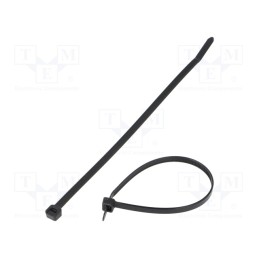 100 pcs x PANDUIT - PLT2S-C0 - Cable tie, L: 188mm, W: 4.8mm, polyamide, 222N, black, Ømax: 48mm
