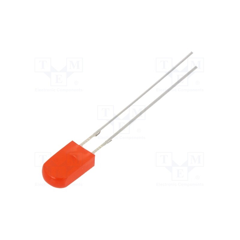 1 pcs x OPTOSUPPLY - OSR5JA7WA4B - LED, rectangular, 2.43x5x8.6mm, red, 150÷220mcd, 100°, 20mA