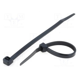 100 pcs x KSS WIRING - CV180B - Cable tie, L: 180mm, W: 3.6mm, polyamide, 176.5N, black, Ømax: 46mm