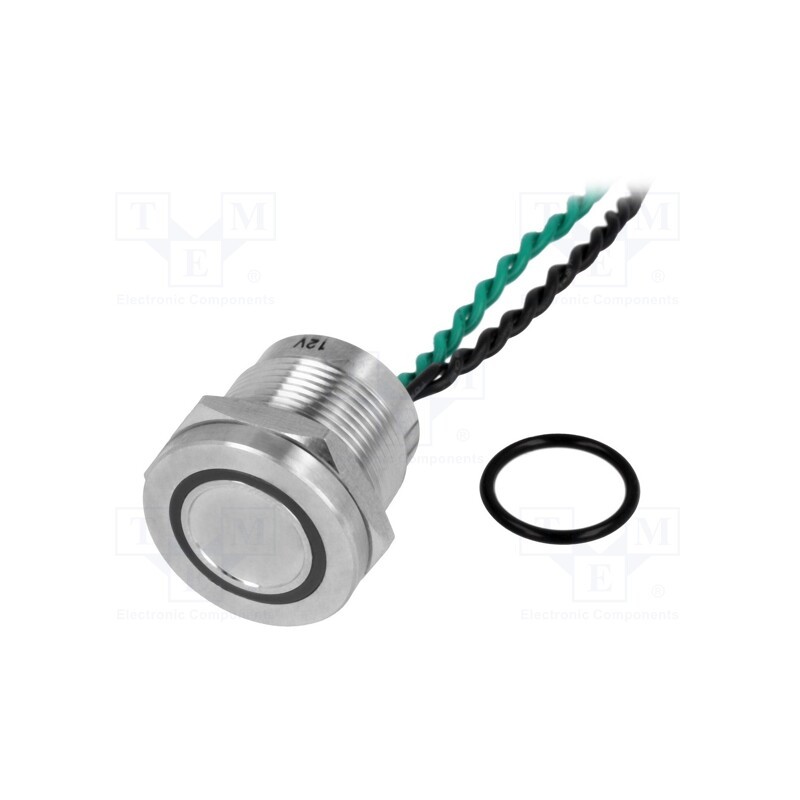 1 pcs x ONPOW - PS193P10YSS1G12T - Switch: piezoelectric, Pos: 2, SPST-NO, 0.2A/24VAC, 0.2A/24VDC