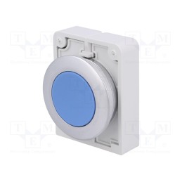 1 pcs x EATON ELECTRIC - M30C-FD-B - Switch: push-button, 30mm, Stabl.pos: 1, blue, none, IP67, RMQ-Titan