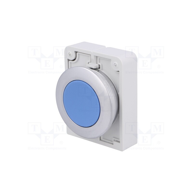 1 pcs x EATON ELECTRIC - M30C-FD-B - Switch: push-button, 30mm, Stabl.pos: 1, blue, none, IP67, RMQ-Titan