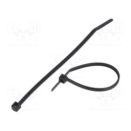100 pcs x HELLERMANNTYTON - 111-01910 - Cable tie, L: 100mm, W: 2.5mm, polyamide, 80N, black, Ømax: 22mm, T