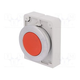 1 pcs x EATON ELECTRIC - M30C-FD-R - Switch: push-button, 30mm, Stabl.pos: 1, red, none, IP67, RMQ-Titan