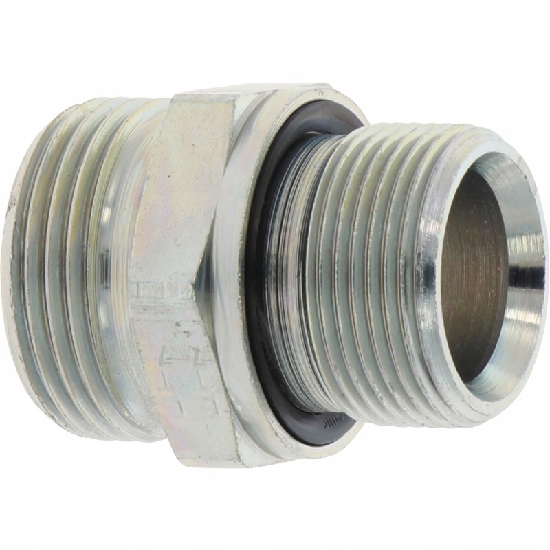 Straight hydraulic connector, connection m22x1 5 g 1 2