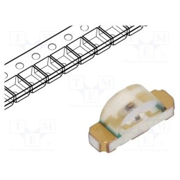 2 pcs x BROADCOM (AVAGO) - HSMA-C110 - LED, SMD, 1206, amber, 28.5÷95mcd, 3.2x1.5x1mm, 130°, 1.9÷2.4V, 20mA