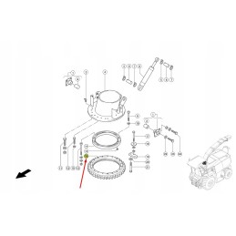 Toothed rim Claas Jaguar 068980