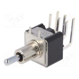 1 pcs x KNITTER-SWITCH - STM 206 P-RA - Switch: toggle, Pos: 3, DPDT, ON-OFF-ON, 6A/125VAC, 6A/6VDC, 20mΩ