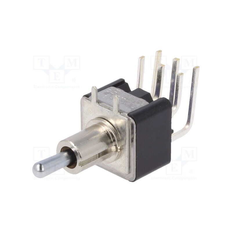 1 pcs x KNITTER-SWITCH - STM 206 P-RA - Switch: toggle, Pos: 3, DPDT, ON-OFF-ON, 6A/125VAC, 6A/6VDC, 20mΩ