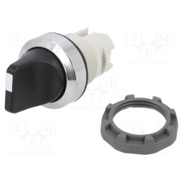 1 pcs x ABB - 1SFA611210R3006 - Switch: rotary, 22mm, black/silver, none, IP66, prominent, Pos: 3
