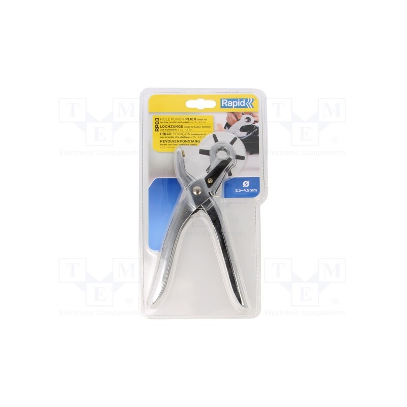 1 pcs x RAPID - 5000521 - Pliers, 275mm, Kind of pliers: swivel pliers for making holes