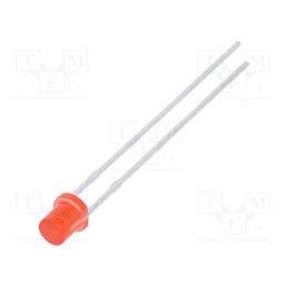 1 pcs x LUCKYLIGHT - LL-304VD1X-1B - LED, 3mm, red, 70÷120mcd, 130°, Front: flat, 1.6÷2.4V, No.of term: 2