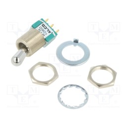 1 pcs x TE Connectivity - 1-1437559-1 - Switch: toggle, Pos: 2, SPDT, ON-ON, 3A/250VAC, 4A/28VDC, -20÷80°C