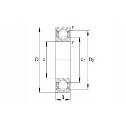 62062rsskf ball bearing usually 30 x 62 x 16