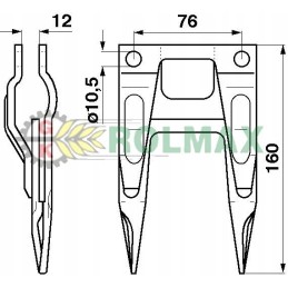 Double sheet metal bayonet 410100001 schumacher agv