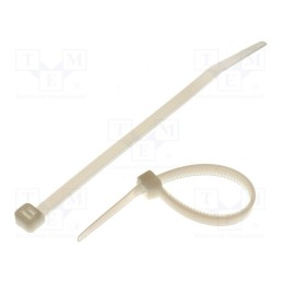 100 pcs x KSS WIRING - CV-120L - Cable tie, L: 120mm, W: 4.8mm, polyamide, 215.5N, natural, Ømax: 28mm