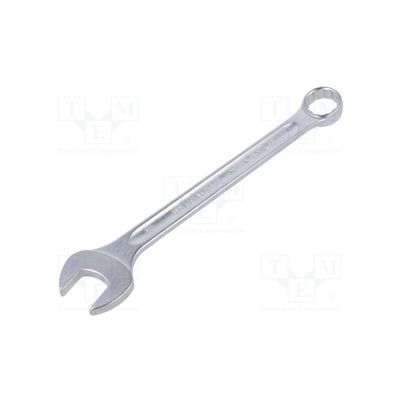 1 pcs x STAHLWILLE - 40081919 - Wrench, combination spanner, 19mm, chromium plated steel