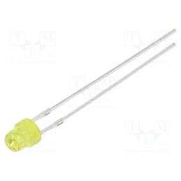 1 pcs x OPTOSUPPLY - OSY5JA3VA3A - LED, 3mm, yellow, 100÷150mcd, 100°, Front: convex, 2.1÷2.6V, 78mW