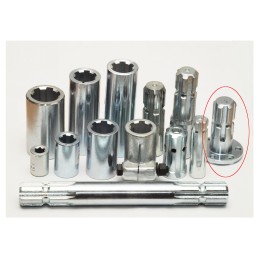 PTO end shaft 1 3 8 6 with flange 04951