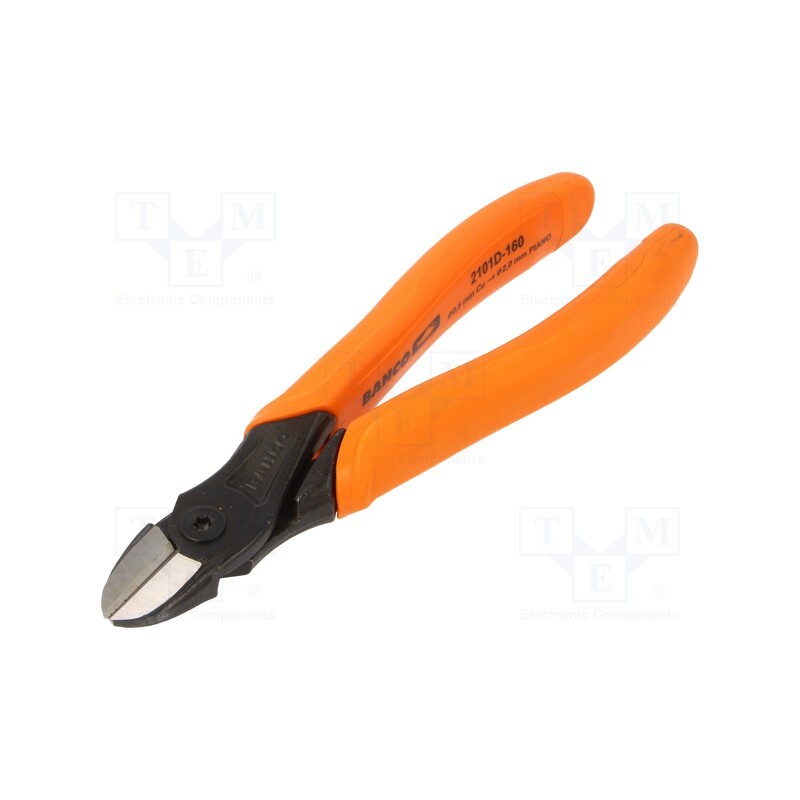 1 pcs x BAHCO - 2101D-160IP - Pliers, side,cutting, 160mm, industrial
