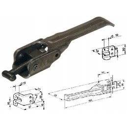 Clip adjustable side lock with adjustment and handles