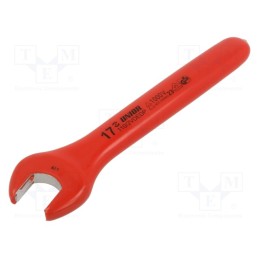 1 pcs x UNIOR - 612181 - Wrench, insulated,single sided,spanner, 17mm, 110/2VDEDP