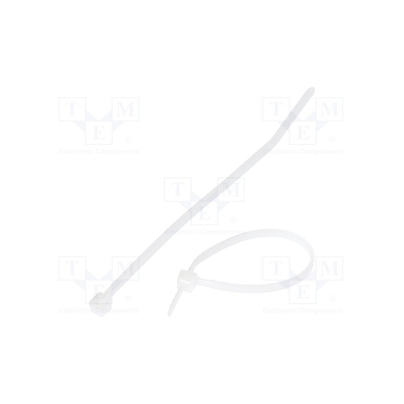 100 pcs x PANDUIT - PLT1M-C - Cable tie, L: 99mm, W: 2.5mm, polyamide, 80N, natural, Ømax: 22mm