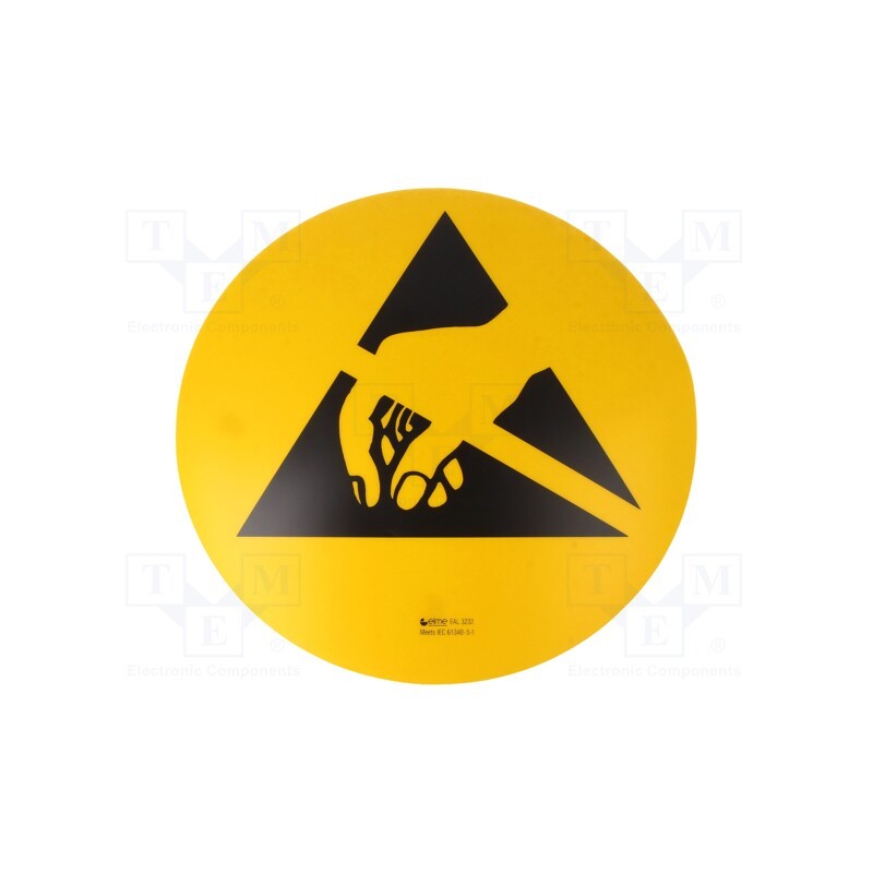 1 pcs x ELME - EAL 3232 - Self-adhesive label, ESD, 0.32m, PVC