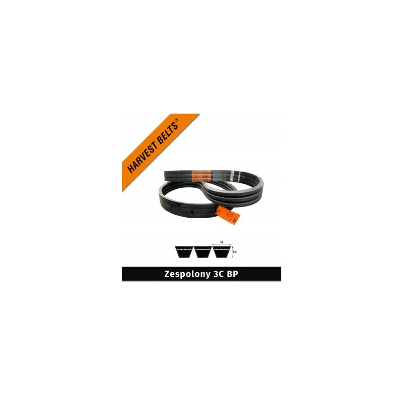 Belt for combine harvester 3c bp h 3630 ca 194528c1 case