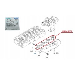 Kubota oem exhaust manifold gasket