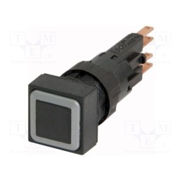 1 pcs x EATON ELECTRIC - Q25DR-SW - Switch: push-button, 16mm, Stabl.pos: 2, black, Pos: 2, -25÷70°C