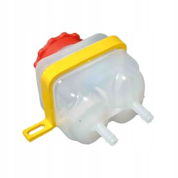 Brake fluid reservoir with 2 pinion outlets 70112712