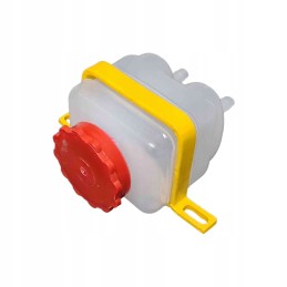 Brake fluid reservoir with 2 pinion outlets 70112712