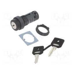 1 pcs x SCHNEIDER ELECTRIC - XB7NG21 - Switch: rotary with key, 22mm, Stabl.pos: 2, NO, black, none, IP65