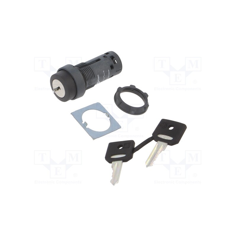 1 pcs x SCHNEIDER ELECTRIC - XB7NG21 - Switch: rotary with key, 22mm, Stabl.pos: 2, NO, black, none, IP65