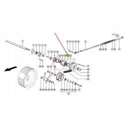 Freewheel bearing Claas Jaguar 072126