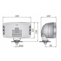 Blue road headlight h3 220x123 wesem