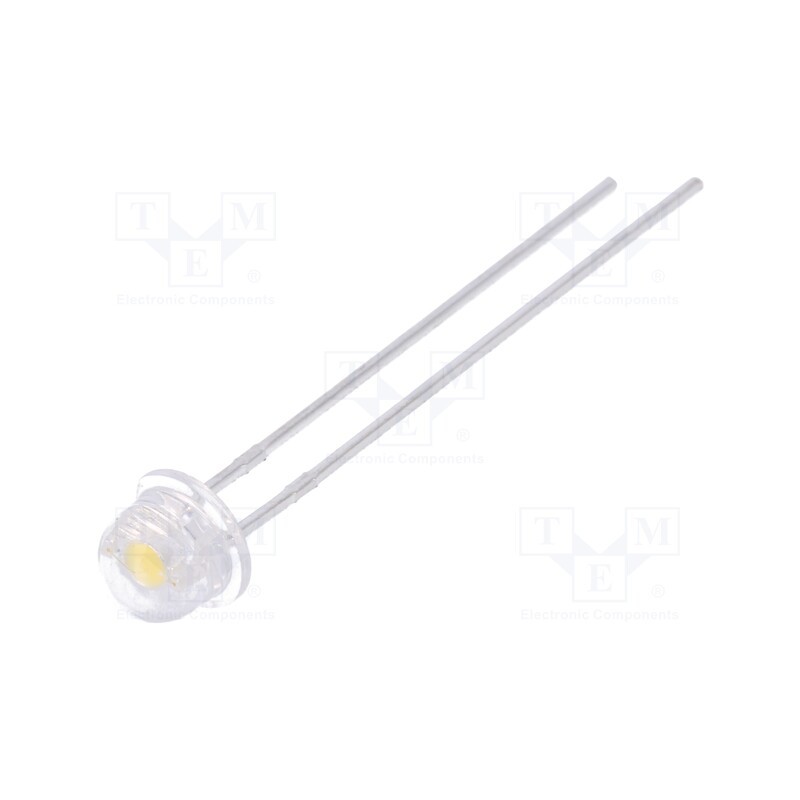 1 pcs x LUCKYLIGHT - LL-484WC1F-W5-3P - LED, 4.8mm, white neutral, 1300÷2200mcd, 90°, Front: convex, 5500K