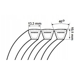 Belt for combine harvester 3b bp h 6062 ro 6201399 rostselmas
