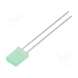 1 pcs x LUCKYLIGHT - LL-253GD1G-1B - LED, rectangular, 5x2x7.05mm, yellow green, 9÷20mcd, 130°, 20mA