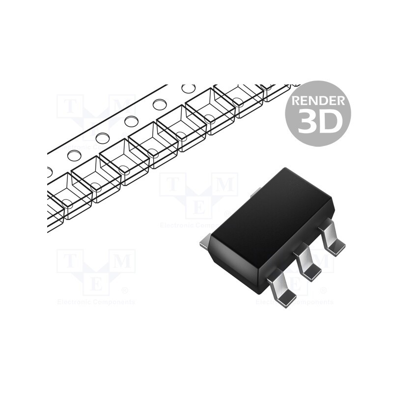 3 pcs x MICROCHIP TECHNOLOGY - MCP9509HT-E/OT - IC: temperature sensor, logic output,RTD, -40÷125°C, SOT23-5, SMD