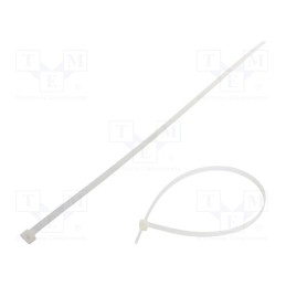 100 pcs x FIX&FASTEN - FIX-S-9.0X530/N - Cable tie, L: 530mm, W: 9mm, polyamide, 778N, natural, Ømax: 152mm
