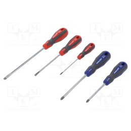 1 set x PROLINE - 10208 - Kit: screwdrivers, Phillips,slot, Size: PH1,PH2,SL 3,2,SL 6